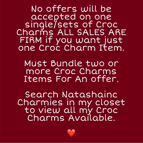 CROCS Accessories - Please Read